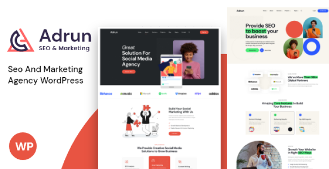 Adrun – Seo & Marketing Agency WordPress Theme