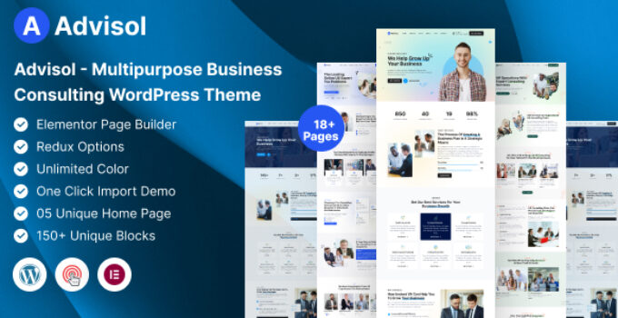 Advisol – Business Consulting WordPress Theme