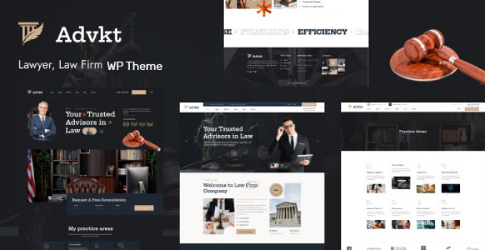 Advkt – Lawyer Attorney & Law Firm WordPress Theme
