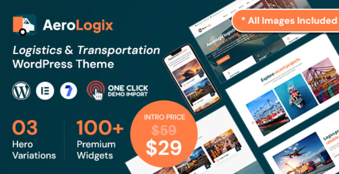 AeroLogix – Logistics & Transportation WordPress Theme