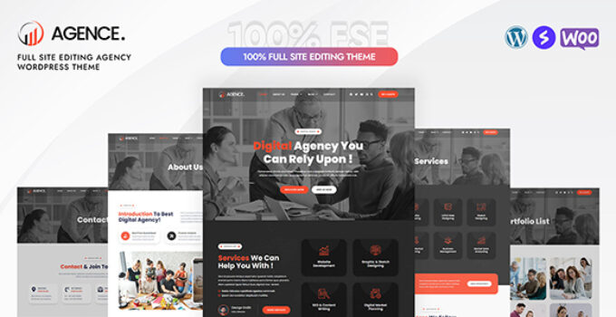 Agence – Digital Agency Full Site Editing WordPress Block Theme