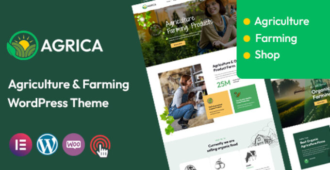 Agrica – Agriculture WordPress Theme