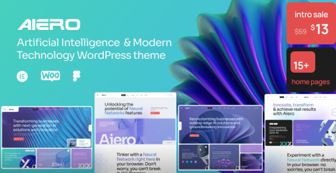 Aiero | AI Agency & Technology WordPress Theme