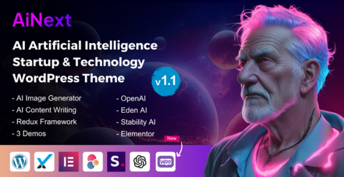 AiNext – AI Agency & Startup WordPress Theme