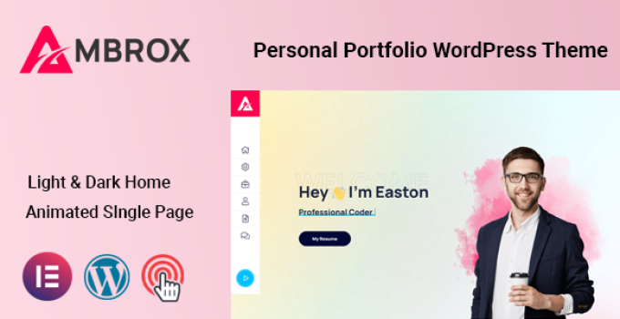Ambrox – Personal Portfolio WordPress Theme
