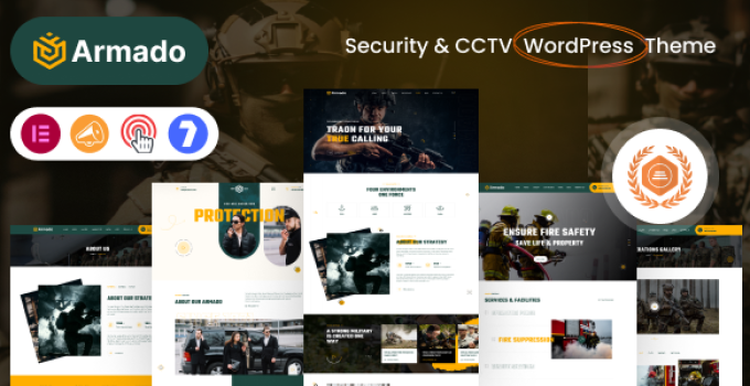 Armado – Security and CCTV WordPress Theme + RTL