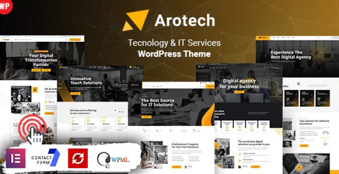 Arotech – Technology IT Services WordPress Theme