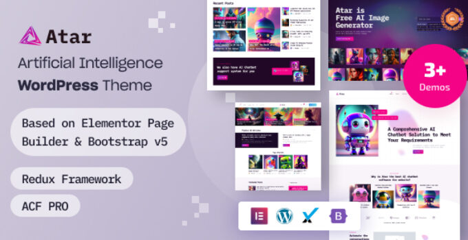 Atar – Artificial Intelligence WordPress Theme