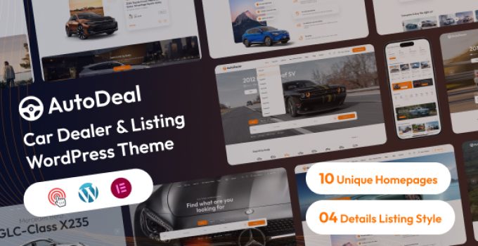 AutoDeal – Car Dealer & Listing WordPress Theme