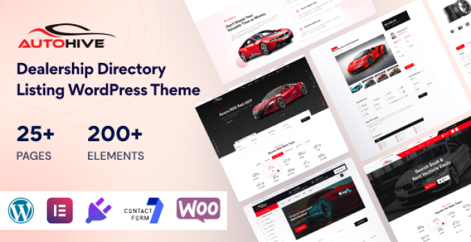 Autohive – Car Dealer & Rental WordPress Theme