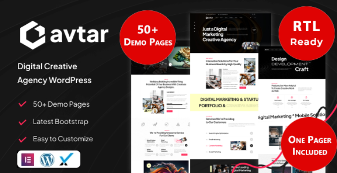 Avtar – Digital Agency WordPress Theme & RTL Ready