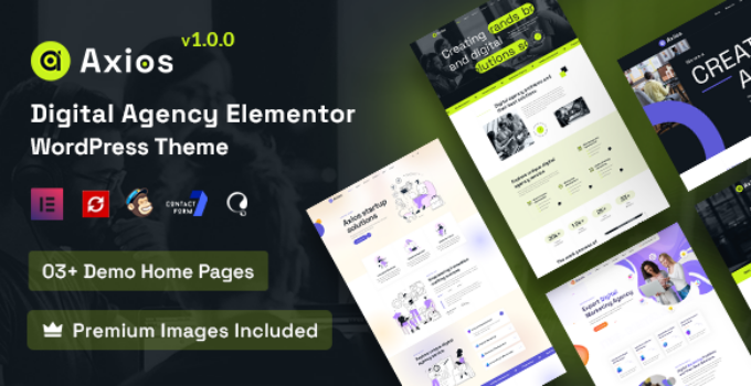 Axios – Digital Agency WordPress Theme