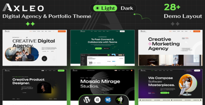 Axleo – Digital Agency WordPress Theme