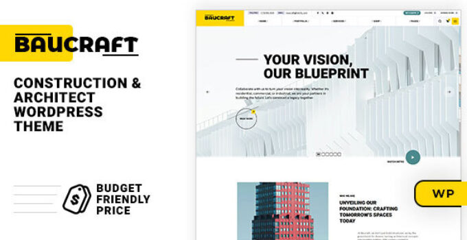 Baucraft – Construction WordPress Theme