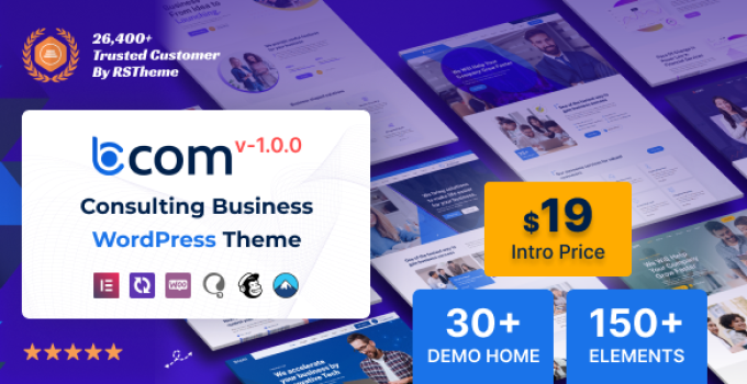 Bcom – Consulting Business WordPress Theme