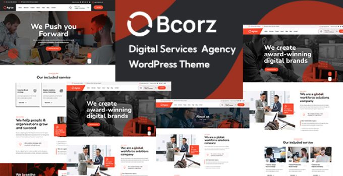 Bcorz – Digital Agency WordPress Theme