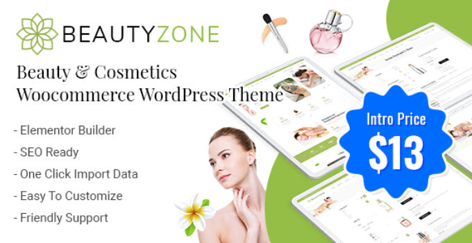 BeautyZone – Beauty & Cosmetics Woocommerce WordPress Theme