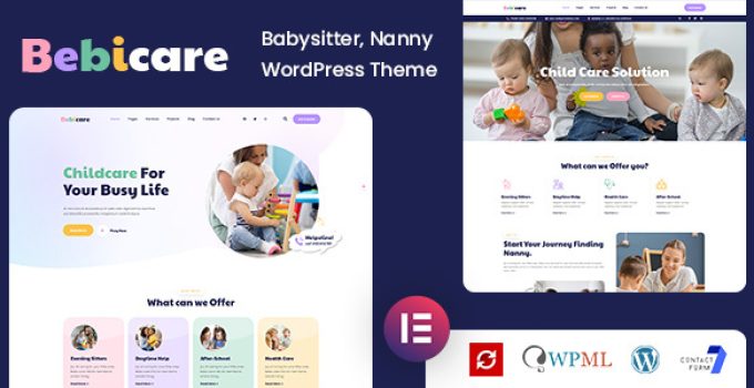 Bebicare – Babysitter WordPress Theme