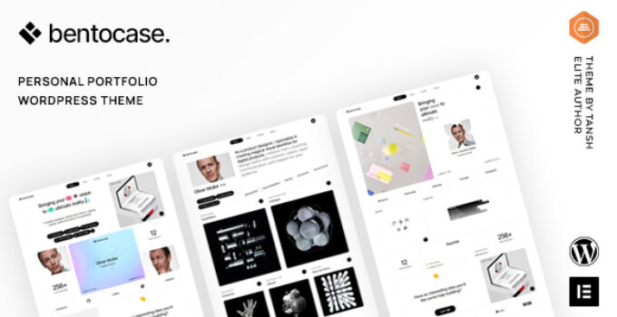 Bentocase – Personal Portfolio WordPress Theme