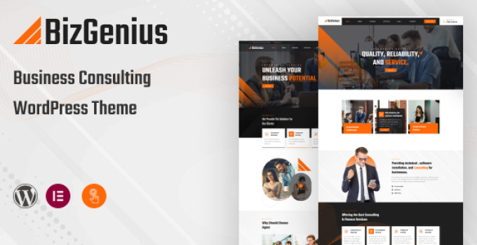BizGenius – Consulting Business WordPress Theme