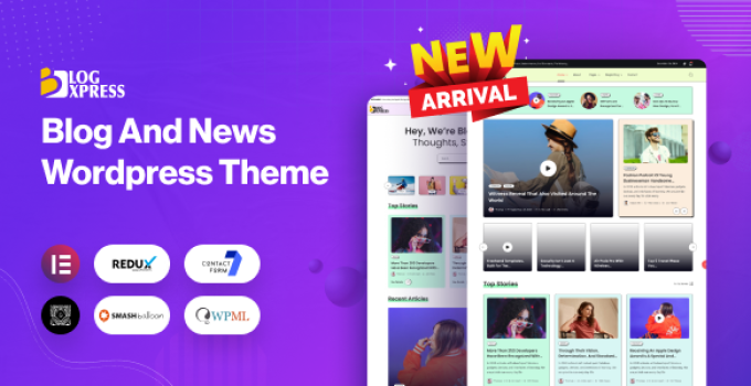 BlogXpress – Blog News WordPress Theme
