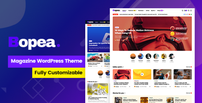 Bopea – Newspaper & Magazine WordPress Theme