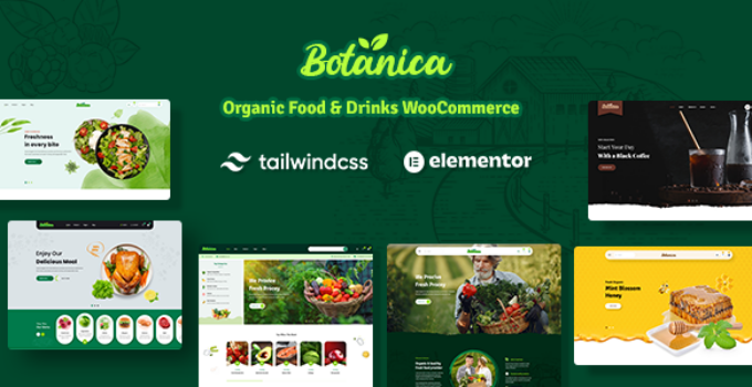 Botanica – Food & Drinks Tailwind CSS WooCommerce Theme