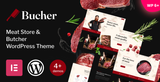 Bucher – Meat Store & Butcher WordPress Theme