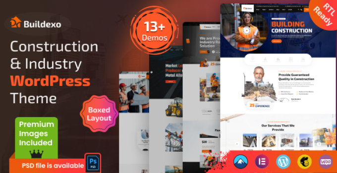 Buildexo – Construction WordPress Theme