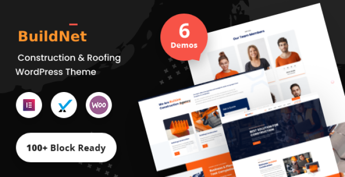 Buildnet – Construction & Roofing WordPress Theme