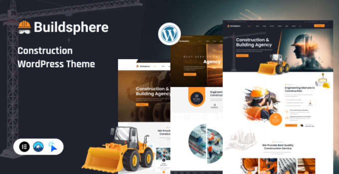 Buildsphere – Construction & Building Agency WordPress Theme