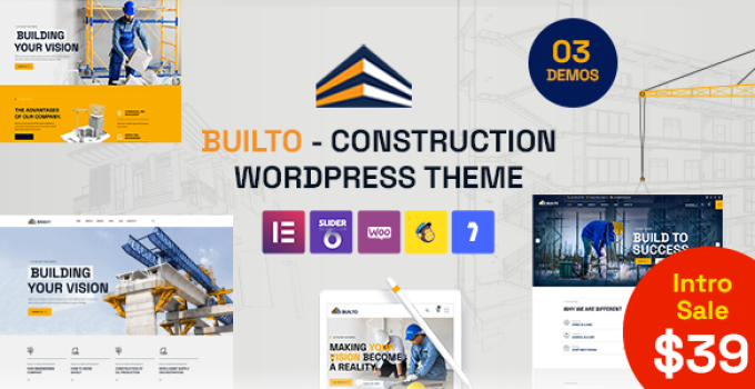 Builto – Engineering Construction WordPress Theme