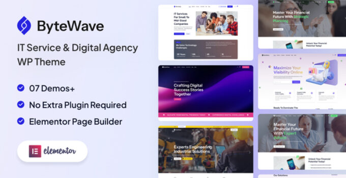 Bytewave – IT Services & Digital Agency WordPress Theme