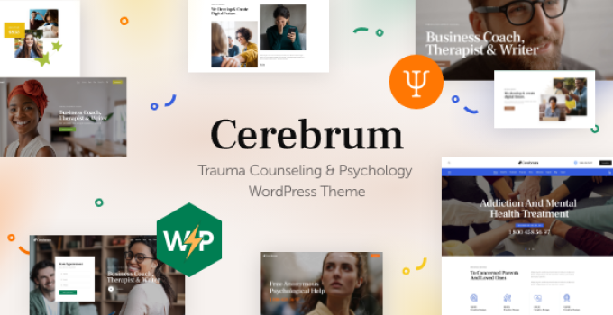 Cerebrum – Trauma Counseling & Psychology WordPress Theme