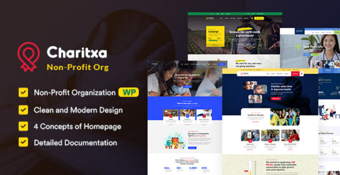 Charitxa | Multipurpose Nonprofit WordPress Theme