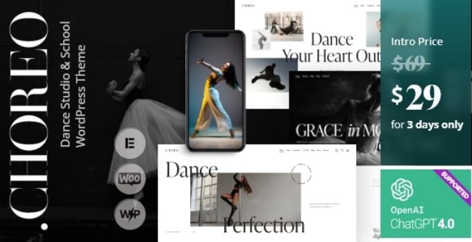 Choreo – Dance Studio & School WordPress Theme