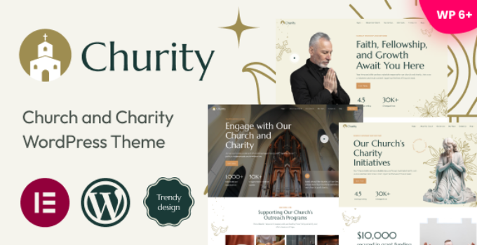 Churity – Church and Charity WordPress Theme