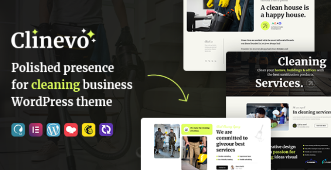 Clinevo – Cleaning & Handyman Services WordPress Theme