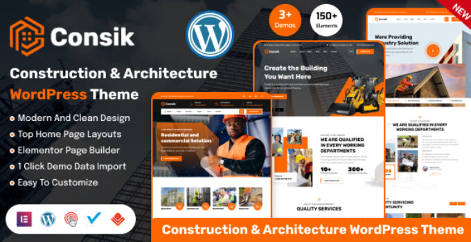 Consik – Construction & Architecture WordPress Theme