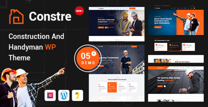 Constre – Construction, Building & Handyman Services WordPress Theme