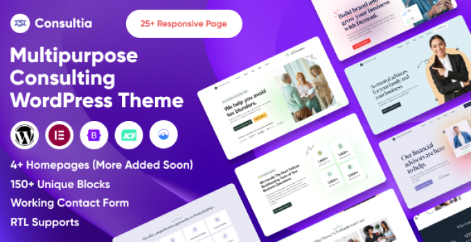 Consultia – Multipurpose Consulting WordPress Theme