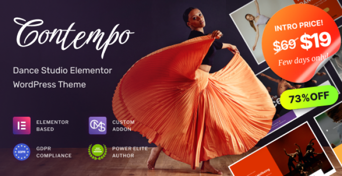 Contempo – Dance School WordPress Theme