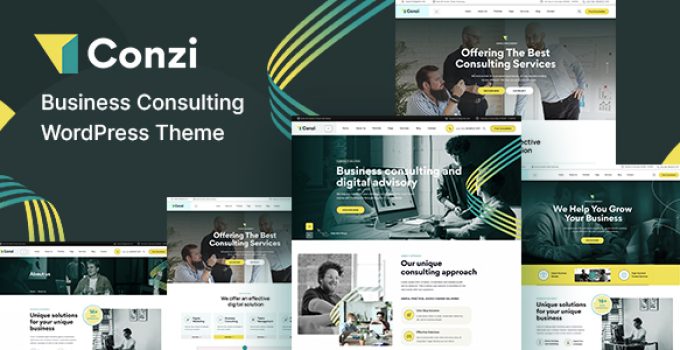 Conzi – Business Consulting WordPress Theme
