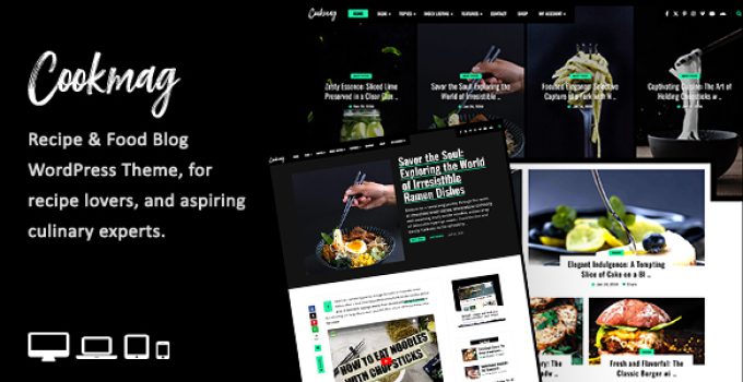 Cookmag – Recipe & Food Blog WordPress Theme