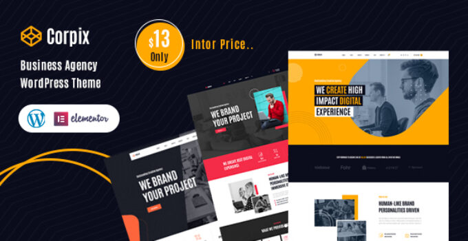 Corpix – Business Agency WordPress Theme