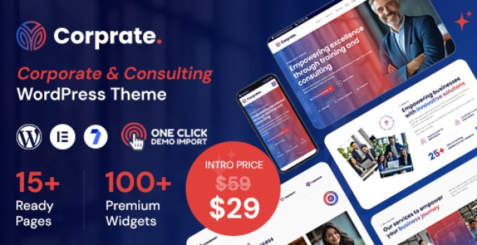 Corprate – Corporate & Consulting Business WordPress Theme