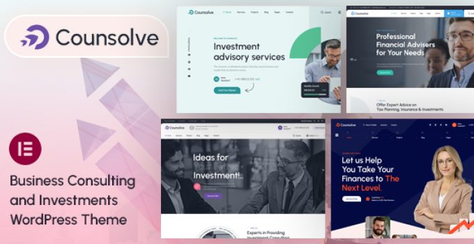 Counsolve – Consulting & Investments WordPress Theme