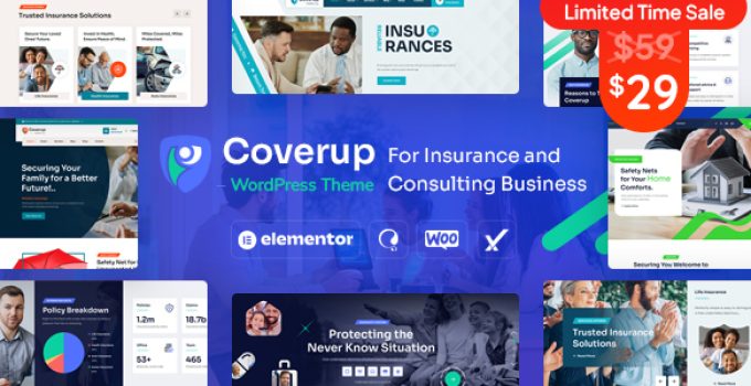 CoverUp – Insurance & Consulting Business WordPress Theme