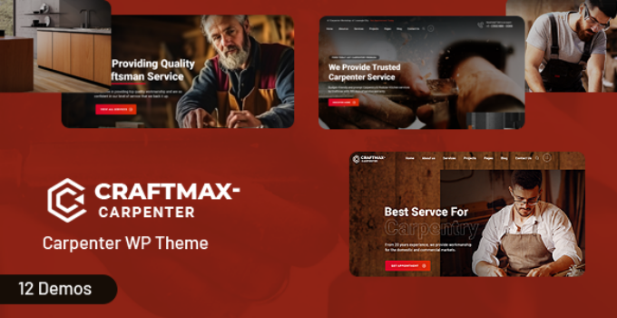 Craftmax – Carpenter WordPress Theme