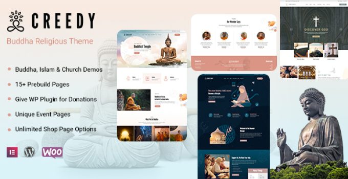 Creedy – Religion Charity WordPress Theme